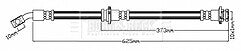 Borg & Beck - BRAKE HOSE - BBH8727 - Fits: X-TRAIL (T32) 04/2014>
