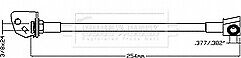 Borg & Beck - BRAKE HOSE - BBH8073 - Fits: Jeep Cherokee 2.8 CRD 01-08