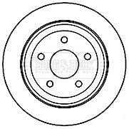 Borg & Beck - BRAKE DISC PAIR - BBD4792 - Fits: Jeep Wrangler 07-