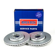 Borg & Beck - BRAKE DISC PAIR - BBD4640 - Fits: Renault Megane III