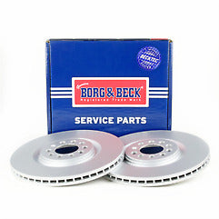 Borg & Beck - BRAKE DISC PAIR - BBD4128 - Fits: Audi TT inc. quattro 1998-
