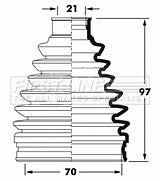 First Line - CV JOINT BOOT KIT - FCB6066 - Fits: Citroen, Peugeot, Toyota