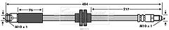 Borg & Beck - BRAKE HOSE - BBH7575 - Fits: Alfa Romeo Mito 1.4 09/08-