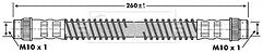 Borg & Beck - BRAKE HOSE - BBH6746 - Fits: Citroen C5 2.0-3.0 2001-