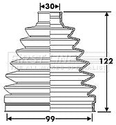 First Line - CV JOINT BOOT KIT - FCB6283 - Fits: Nissan Qashqai