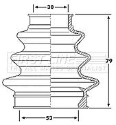 First Line - CV JOINT BOOT KIT - FCB6208 - Fits: BMW 1/3 Series