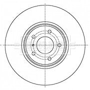 Borg & Beck - BRAKE DISC SINGLE - BBD6091S - Fits: Infiniti EX,FX37 04/09-05/14