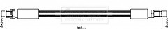 Borg & Beck - BRAKE HOSE - BBH8321 - Fits: BMW X3,4(F25,F26) xDrive 9/10-