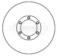 Borg & Beck - BRAKE DISC PAIR - BBD4750 - Fits: Isuzu D-MAX 2.5Di, 3.0Di 03-