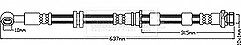 Borg & Beck - BRAKE HOSE - BBH8039 - Fits: Mitsub. Outlander 04/10-