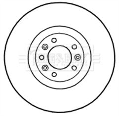 Borg & Beck - BRAKE DISC SINGLE - BBD5774S - Fits: Peugeot 407 2.2/3.0 04-