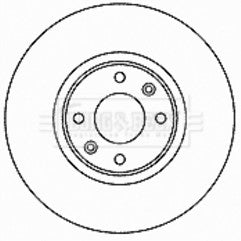 Borg & Beck - BRAKE DISC PAIR - BBD4468 - Fits: Citroen C4 2.0HDi 04-