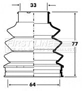 First Line - CV JOINT BOOT KIT - FCB6095 - Fits: Mercedes C class 203, CLK