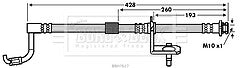 Borg & Beck - BRAKE HOSE - BBH7617 - Fits: Isuzu D-Max I (8DH)