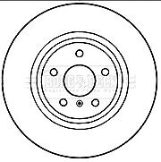 Borg & Beck - BRAKE DISC PAIR - BBD5225 - Fits: Nissan 350Z 03-