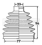 First Line - CV JOINT BOOT KIT - FCB6247 - Fits: Renault Modus