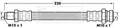 Borg & Beck - BRAKE HOSE - BBH7105 - Fits: Mitsubishi L300,Pajero Sport I