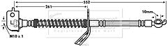 Borg & Beck - BRAKE HOSE - BBH7611 - Fits: Kia Ceed,Pro Ceed 10/06-