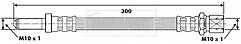 Borg & Beck - BRAKE HOSE - BBH6140 - Fits: Ford Escort III 80-82