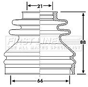 First Line - CV JOINT BOOT KIT - FCB6240 - Fits: VAG Passat, A4