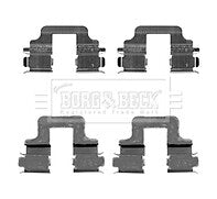 Borg & Beck - FITTING KIT - PADS - BBK1224 - Fits: Ford Galaxy, Mondeo 07-