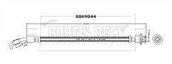 Borg & Beck - BRAKE HOSE - BBH9044 - Fits: Juke F15 2010-
