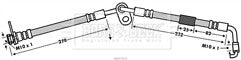 Borg & Beck - BRAKE HOSE - BBH7816 - Fits: Mazda MX-5 (NC)