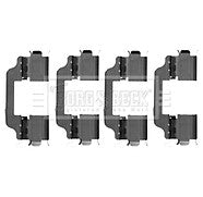 Borg & Beck - FITTING KIT - PADS - BBK1539 - Fits: Fiat Sedici,Suzuki SX-4 06/06-