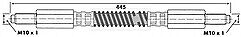 Borg & Beck - BRAKE HOSE - BBH6388 - Fits: L.Rover 90,110,Defender