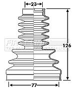 First Line - CV JOINT BOOT KIT - FCB6282 - Fits: Mercedes E Class