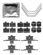 Borg & Beck - FITTING KIT - PADS - BBK1341 - Fits: Mazda 6 08/07-
