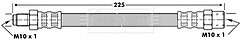 Borg & Beck - BRAKE HOSE - BBH6052 - Fits: BMW 3/5/6/7,Audi 80,100