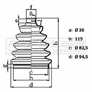 First Line - CV JOINT BOOT KIT - FCB6435 - Fits: Mercedes S Class (W222)