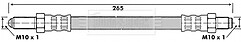 Borg & Beck - BRAKE HOSE - BBH6163 - Fits: Ford Granada 81-85