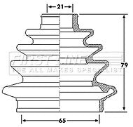 First Line - CV JOINT BOOT KIT - FCB6216 - Fits: Fiat Seicento