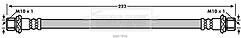 Borg & Beck - BRAKE HOSE - BBH7894 - Fits: Toy Urbane Cruiser,Verso,Yaris