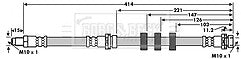 Borg & Beck - BRAKE HOSE - BBH8010 - Fits: Ford Maverick,Mazda Tribute EP