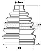 First Line - CV JOINT BOOT KIT - FCB6215 - Fits: Mercedes B Class