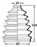 First Line - CV JOINT BOOT KIT - FCB6022 - Fits: Mitsubishi Challenger, Shogun