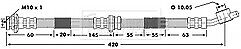Borg & Beck - BRAKE HOSE - BBH6880 - Fits: Nissan Primera 96-02