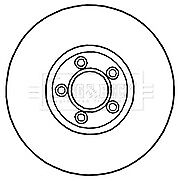Borg & Beck - BRAKE DISC PAIR - BBD4691 - Fits: Jaguar XJ Sport 03 - 09