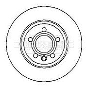 Borg & Beck - BRAKE DISC PAIR - BBD4278 - Fits: VW Sharan, Galaxy 00-