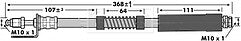 Borg & Beck - BRAKE HOSE - BBH6986 - Fits: Ford Transit/Tourneo Connect