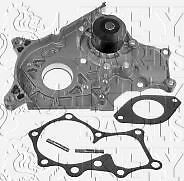 Key Parts - WATER PUMP W/GASKET - KCP2080 - Fits: Toyota Avensis 2.0 D4D