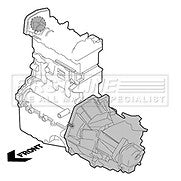 First Line - ENGINE MOUNTING - FEM4308 - Fits: Vauxhall Vivaro 2.0 DCI 06-