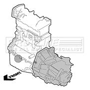 First Line - ENGINE MOUNTING - FEM4004 - Fits: Volvo S60 I 2000-