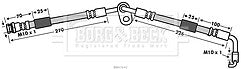 Borg & Beck - BRAKE HOSE - BBH7642 - Fits: Mazda RX-8 07/03-
