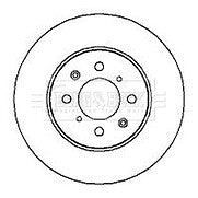 Borg & Beck - BRAKE DISC PAIR - BBD4082 - Fits: Rover,MG.25,200,45,400.95-