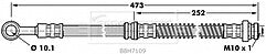 Borg & Beck - BRAKE HOSE - BBH7109 - Fits: Mit Colt,Proton Persona,Wira