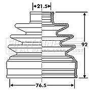 First Line - CV JOINT BOOT KIT - FCB6312 - Fits: Suzuki Grand Vitara